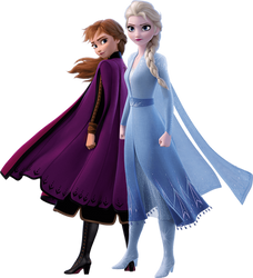 Anna and Elsa (Frozen II) PNG