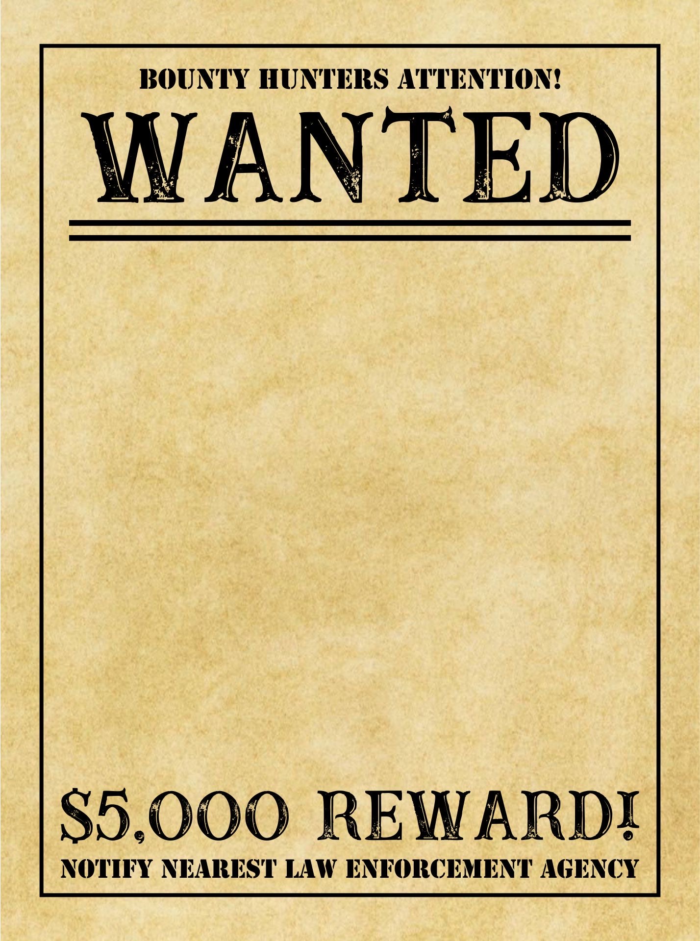 Template wanted poster one piece