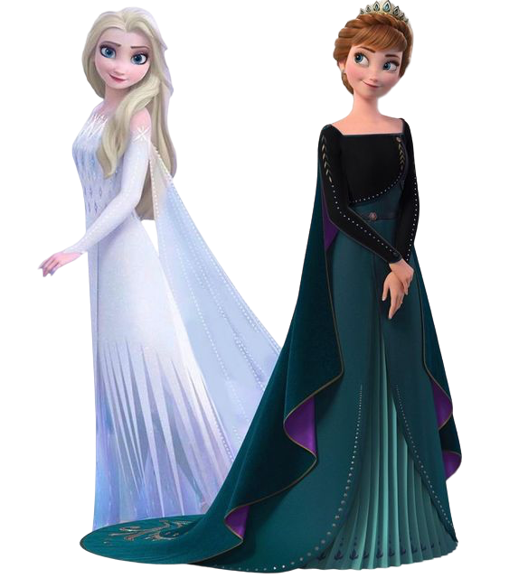 Anna and Elsa (Frozen II) PNG by jakeysamra on DeviantArt