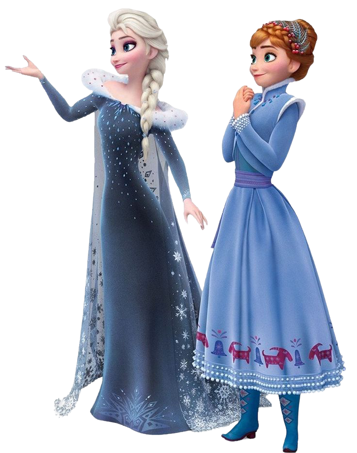 Elsa Olap Anna and Elsa (Olaf's Frozen Adventure) PNG by jakeysamra on DeviantArt