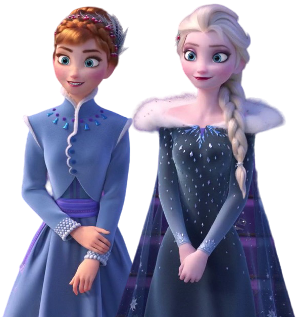 Anna and Elsa (Olaf's Frozen Adventure) PNG by jakeysamra on DeviantArt