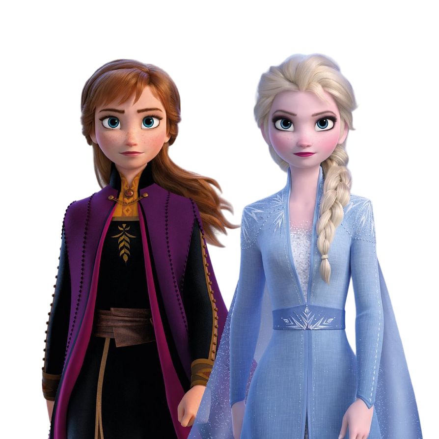 Anna and Elsa (Frozen II) PNG by jakeysamra on DeviantArt