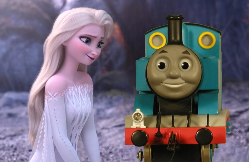 Elsa Tank Elsa Talks To Thomas The Tank Engine by jakeysamra on DeviantArt