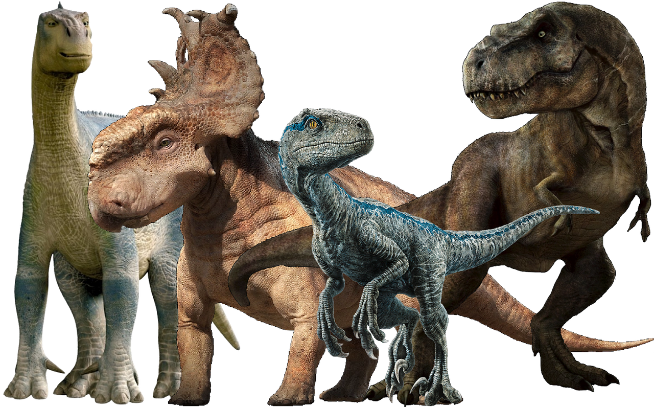 Aladar Raptors Attack Aladar,Patchi,Rexy and Blue PNG by jakeysamra on DeviantArt