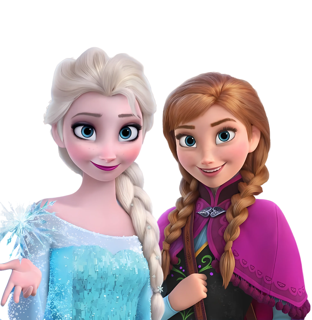 Anna and Elsa (Frozen) PNG by jakeysamra on DeviantArt