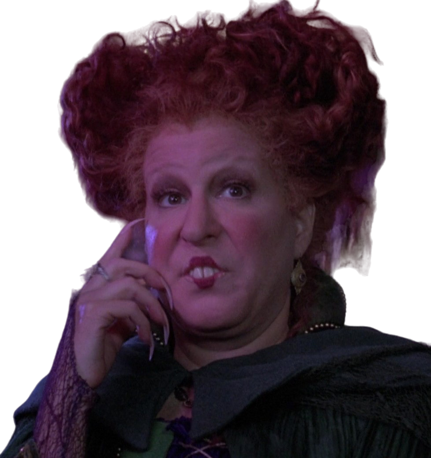 Winifred Sanderson PNG by jakeysamra on DeviantArt