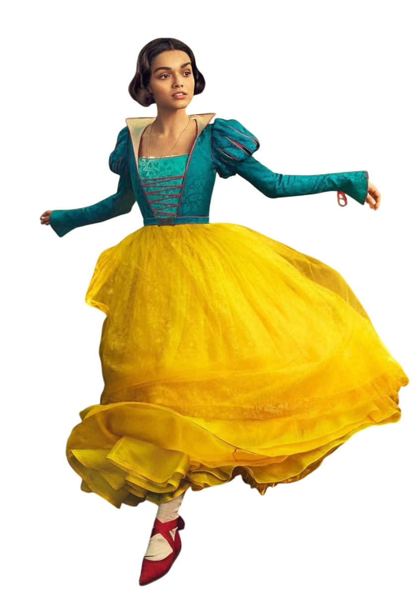 snow white 2025 dress Party Cosplay Costume For Women Kids Vikidoky VikiDoky Featuring a yellow panel peeking on the skirt and red lace Making Of SNOW WHITE (2025)