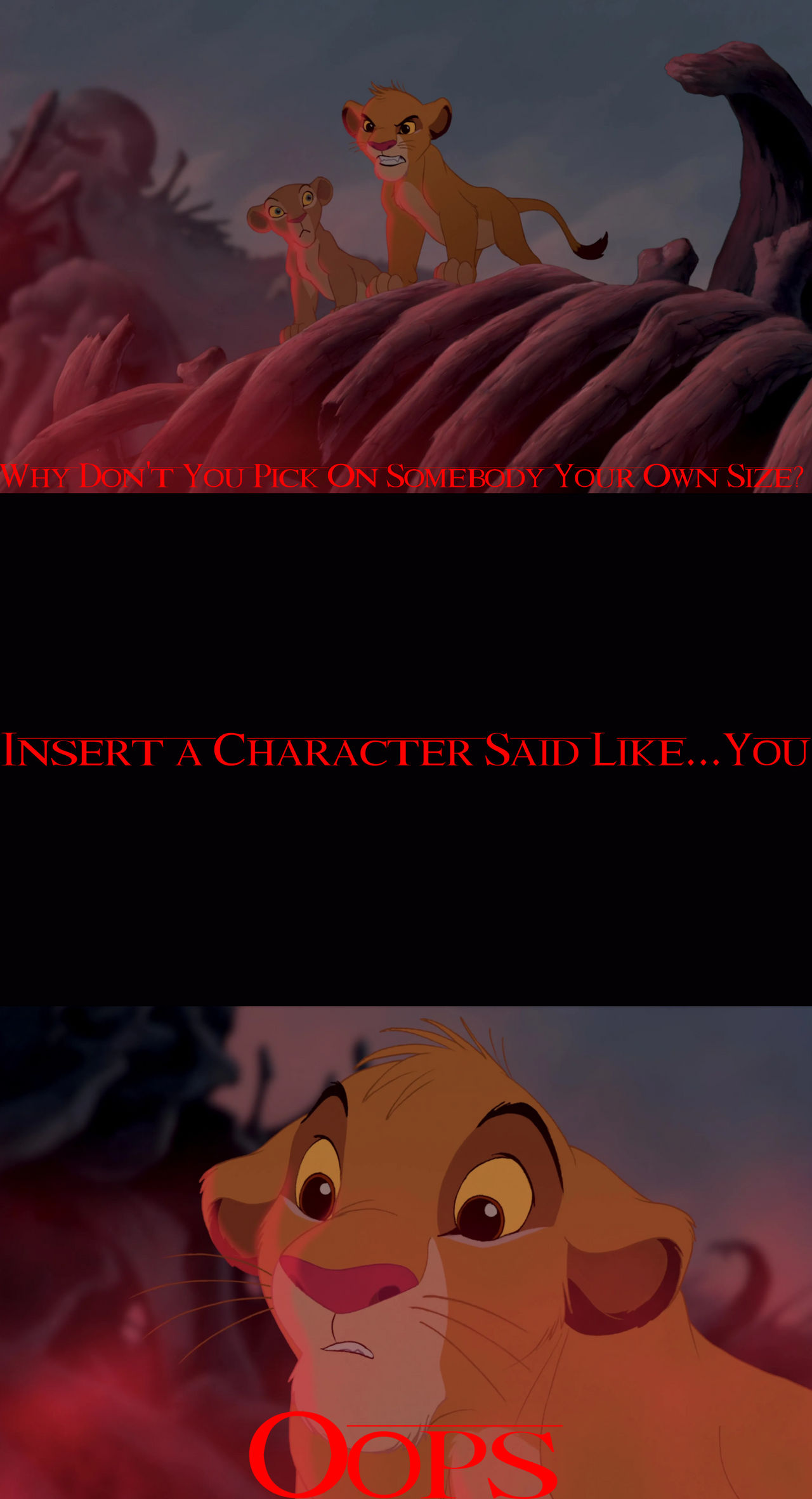 Simba Presentation Scene Young Simba Tries To Stand Up To Who by jakeysamra on DeviantArt