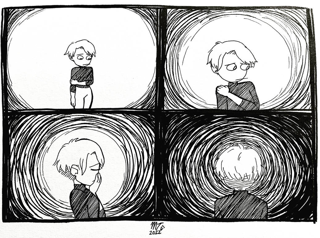 Sad Comic Deviantart Depression by P0MMEB0T on DeviantArt