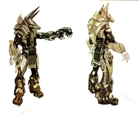 anubis recolor gold version