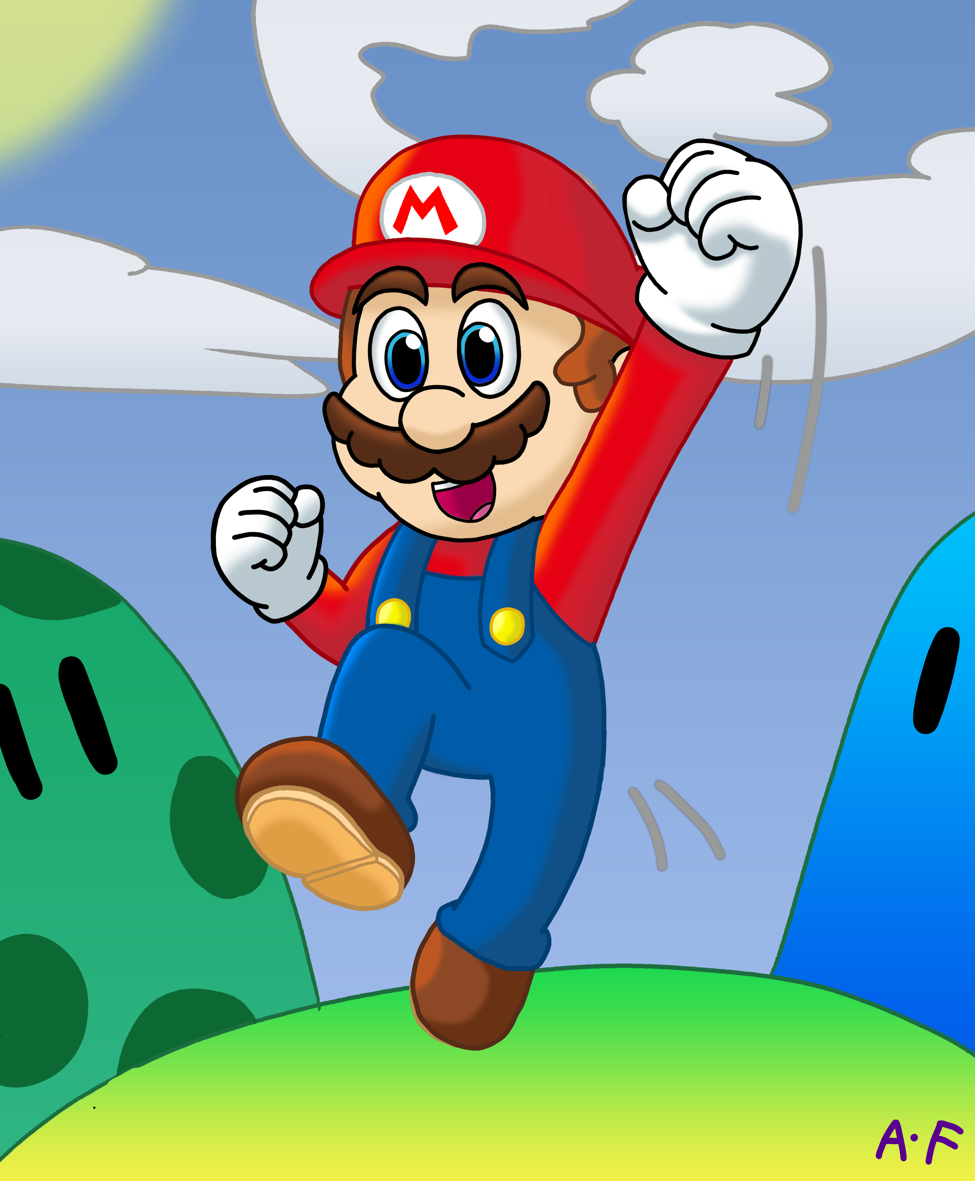 Super Mario! (35th anniversary) by Yosharly on DeviantArt