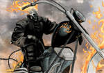 Ghost Rider - Coloured Pencil by StingRoll