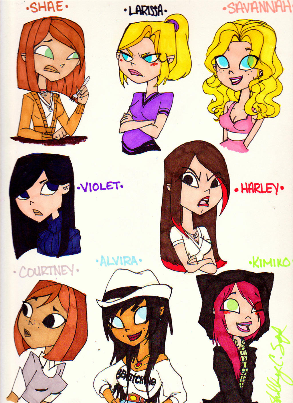 Total Drama Island (Girl/OCs) by KireisCorner on DeviantArt