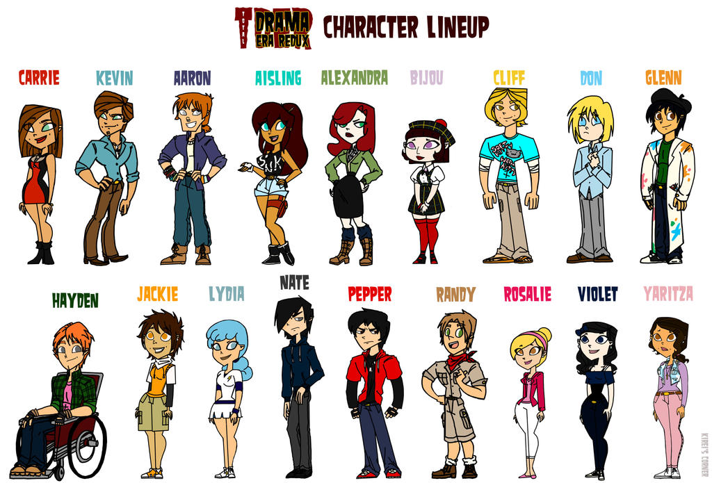 TDER Character Chart by KireisCorner on DeviantArt
