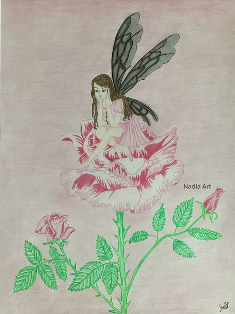 Rose fairy by Nadiaart9 on DeviantArt