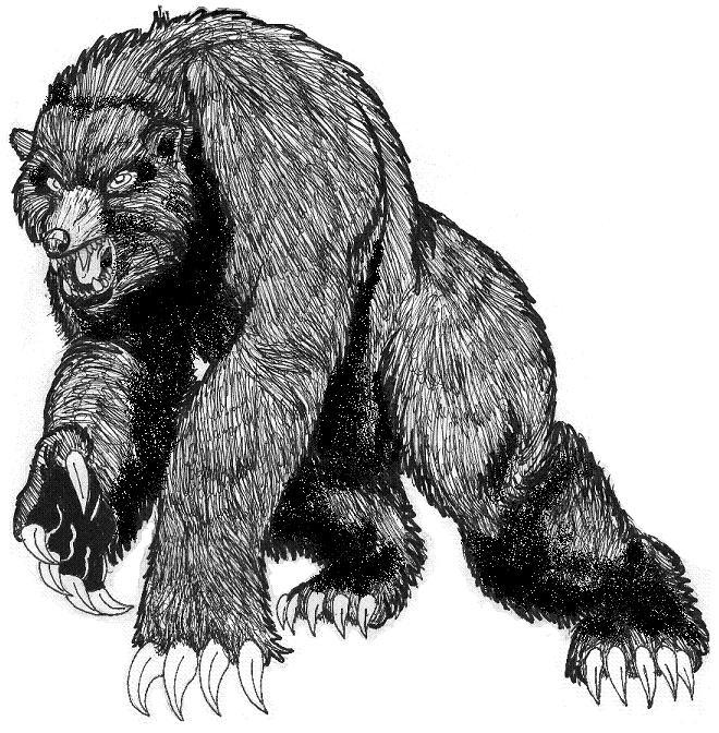 werebear inked by dudeamis on DeviantArt