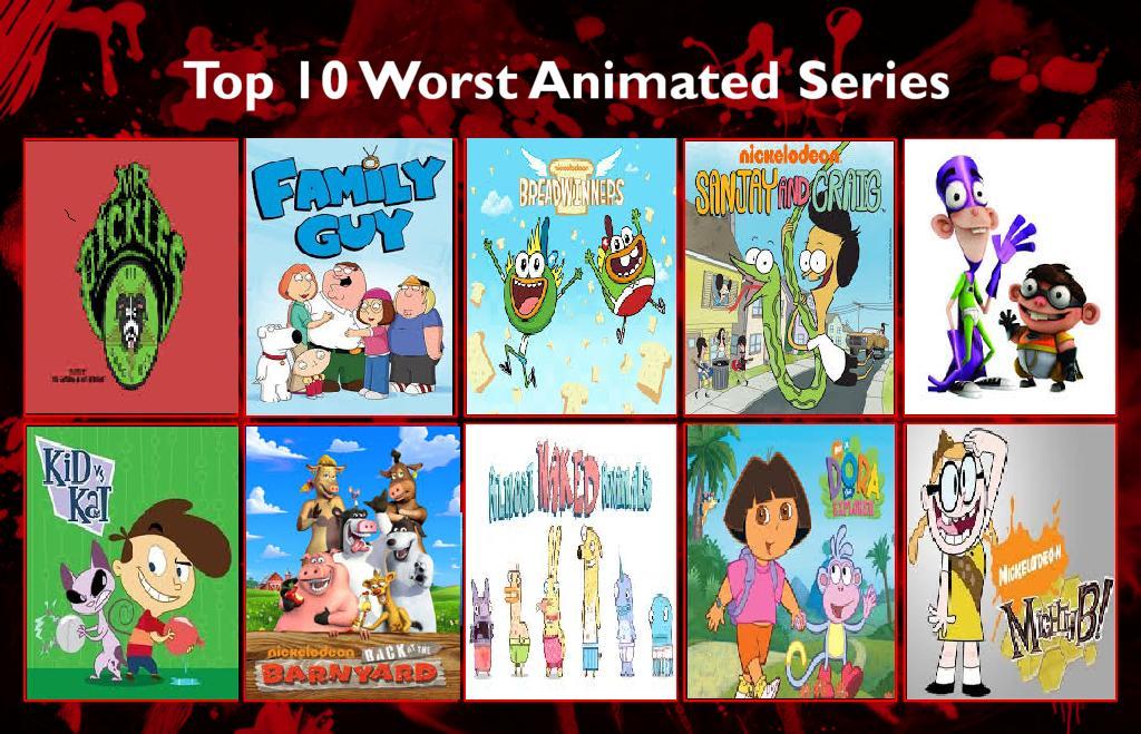 Top 10 Worst Animated Series by Burgermaster92 on DeviantArt