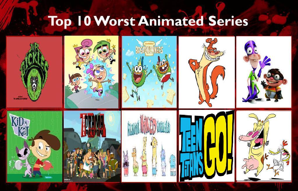 Top 10 Worst Animated Series (third update) by Burgermaster92 on DeviantArt