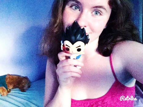 Myself and my Vegeta Funko Pop qwq