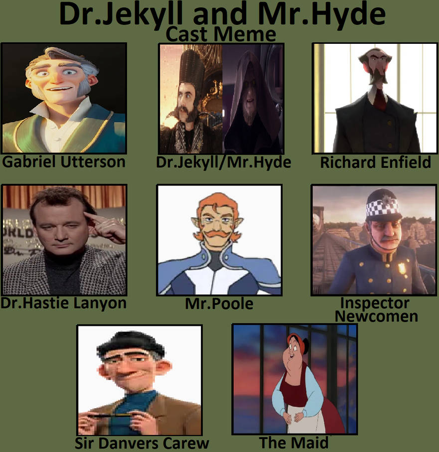 Dr. Jekyll and Mr. Hyde recast by tindy2 on DeviantArt