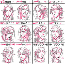 Pixiv Expression Practice Meme for Silas by sonialeong