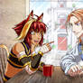 Wanna Bet? Rua and Silas from A Brush With Magic