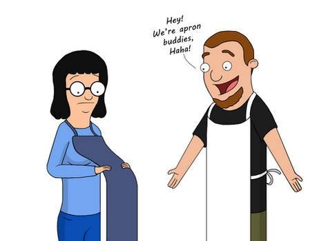 Adult Tina and Zeke: Apron Buddies