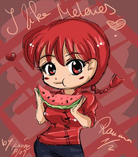 ranma loves melons