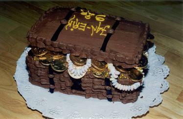 3D Treasure Chest cake