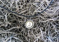 Antique Typewriter Key Pendant