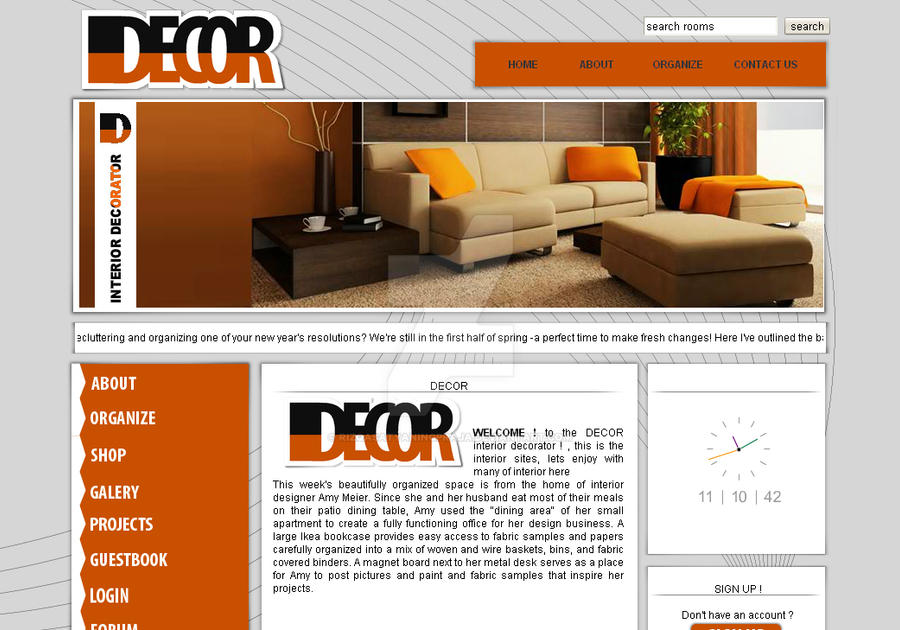 interior web template by rizqasatyaningpraja on DeviantArt