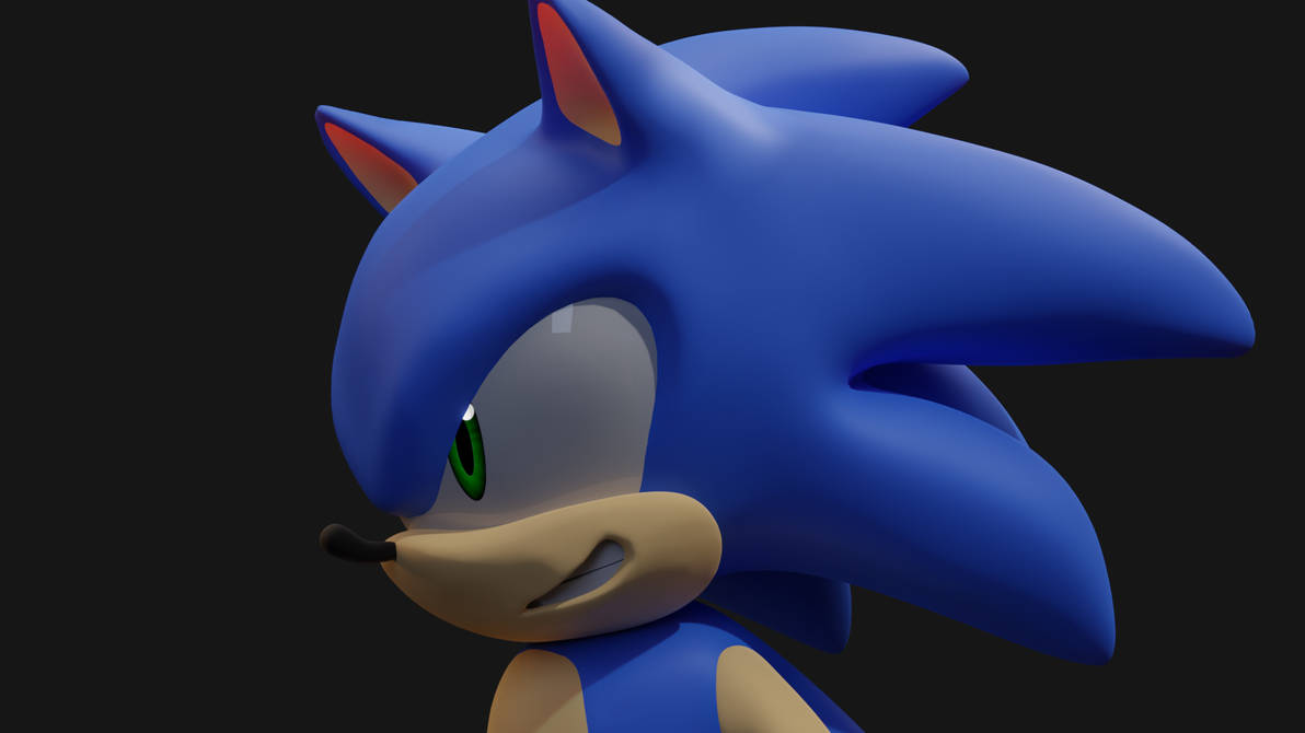 Sonic Pre Rendered Game First generic sonic render by emeraldcyan on DeviantArt