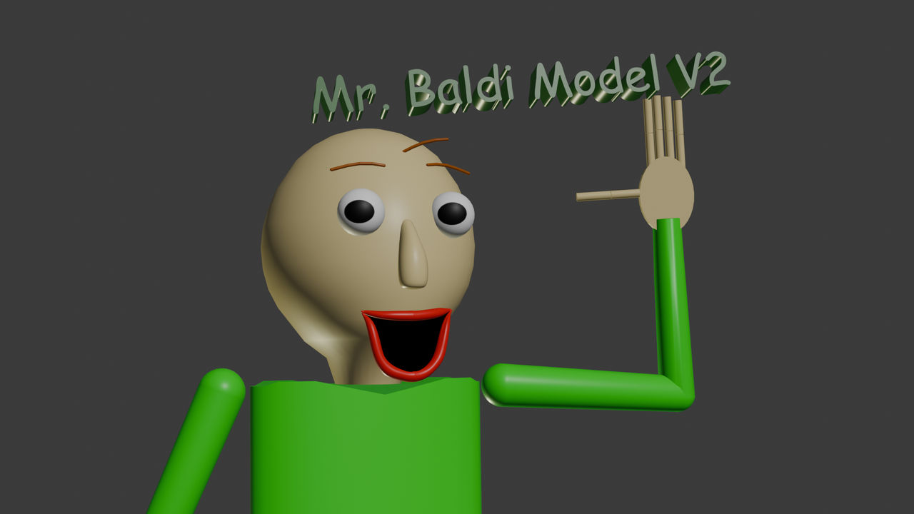 Mr. Baldi Model V2 Download by TehKlaskyCsupoSparta on DeviantArt