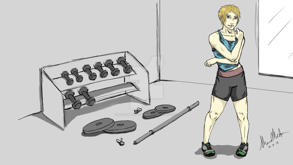 Gym Love - me by Painappuru-ki-nanka on DeviantArt