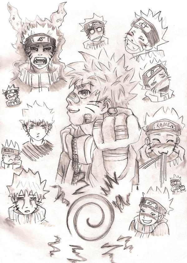 Naruto's many faces by EmoPensel on DeviantArt