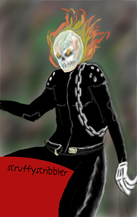 Ghostrider with Mickey gloves