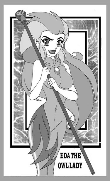 Eda the Owl Lady Manga Version Graytones