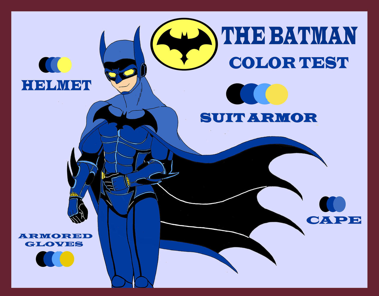 The Batman Color Test by ArthurWolf on DeviantArt