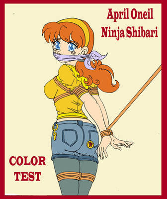 April Oneil Ninja Shibari Color Test