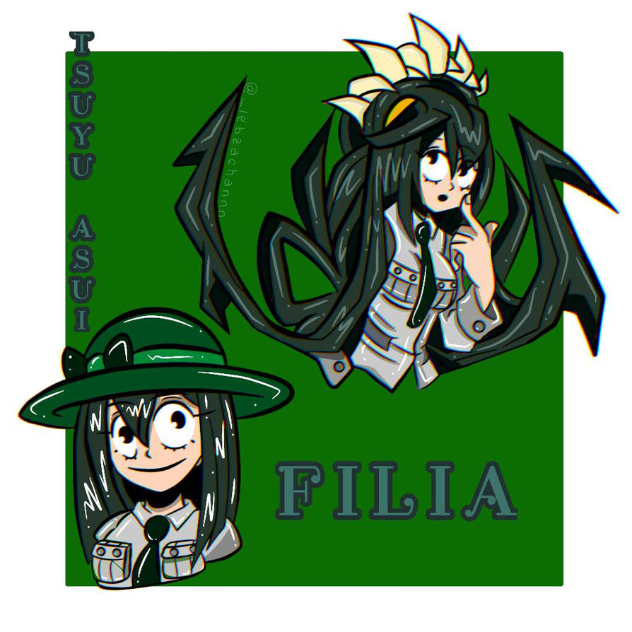 #skullgirlsxmha TSUYU ASUI as FILIA/FUKUA by LEBZACHANNN on DeviantArt