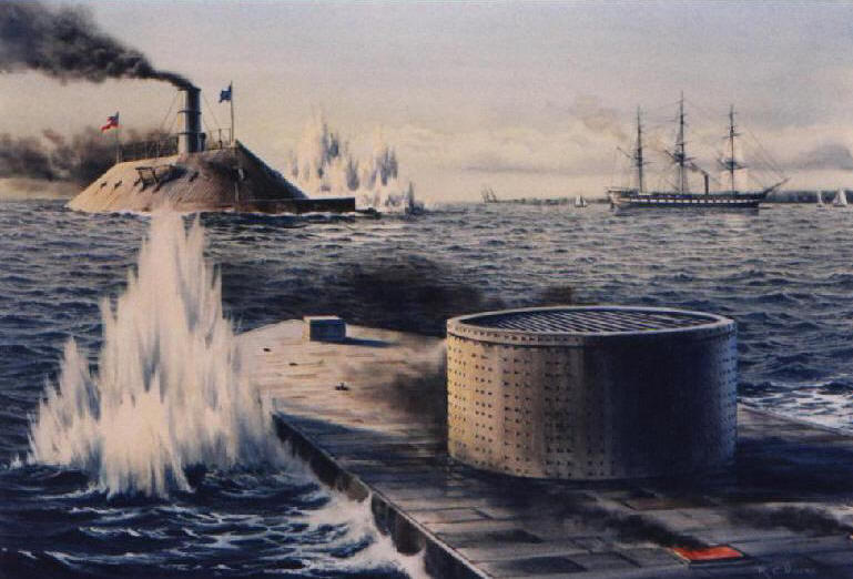 USS Monitor vs CSS Virginia 1862 by Edward-55 on DeviantArt
