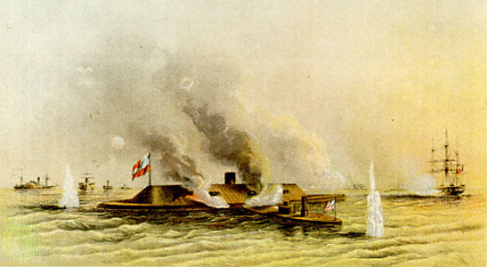 USS Monitor vs CSS Virginia 1862 by Edward-55 on DeviantArt