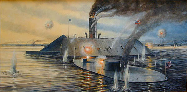 USS Monitor vs CSS Virginia 1862 by Edward-55 on DeviantArt