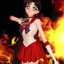 4K sailor mars is on fire