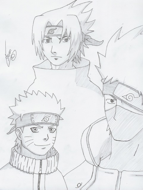 Naruto Kakashi e Sasuke by Claudiney on DeviantArt