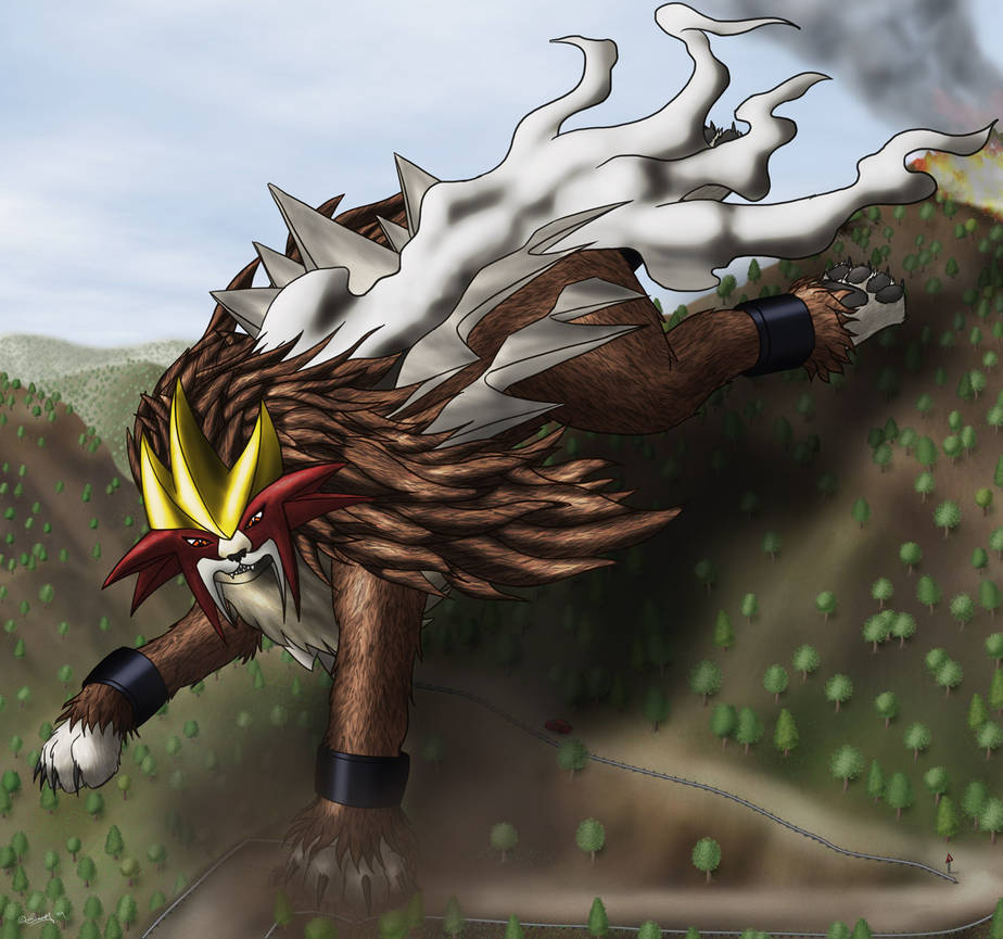 Giant Entei by StampyDragon on DeviantArt