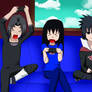 Itachi, Momoko and Sasuke playing