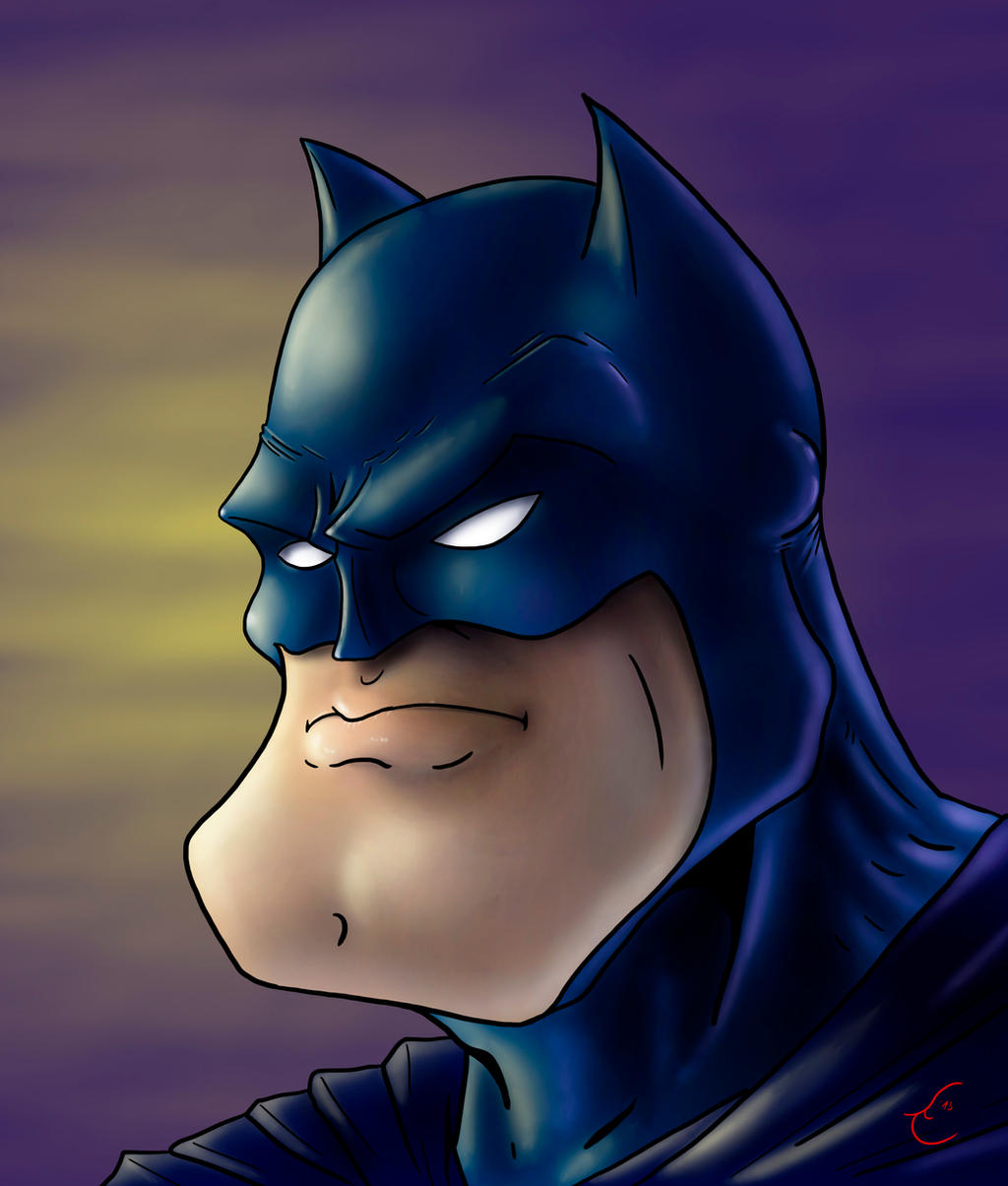 Batman Portrait Simple Batman Portrait by TyrannRex on DeviantArt
