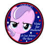 Vote for Diamond - campaign button