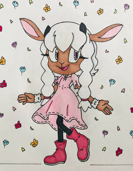 (Coloured) Poppy the Lamb.